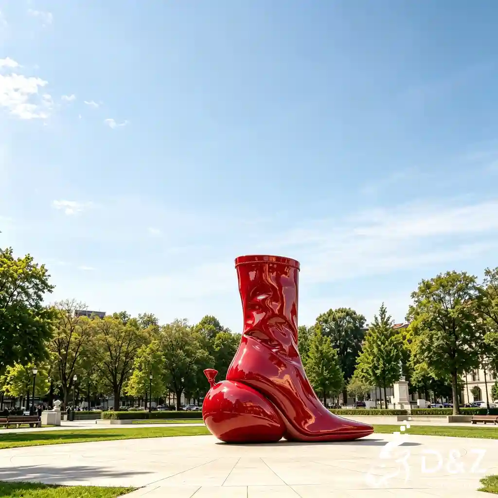 Giant Red High Heel Sculpture | Custom Outdoor Decor DZN663-7 Giant Red High Heel Sculpture | Custom Outdoor Decor DZN663-7
