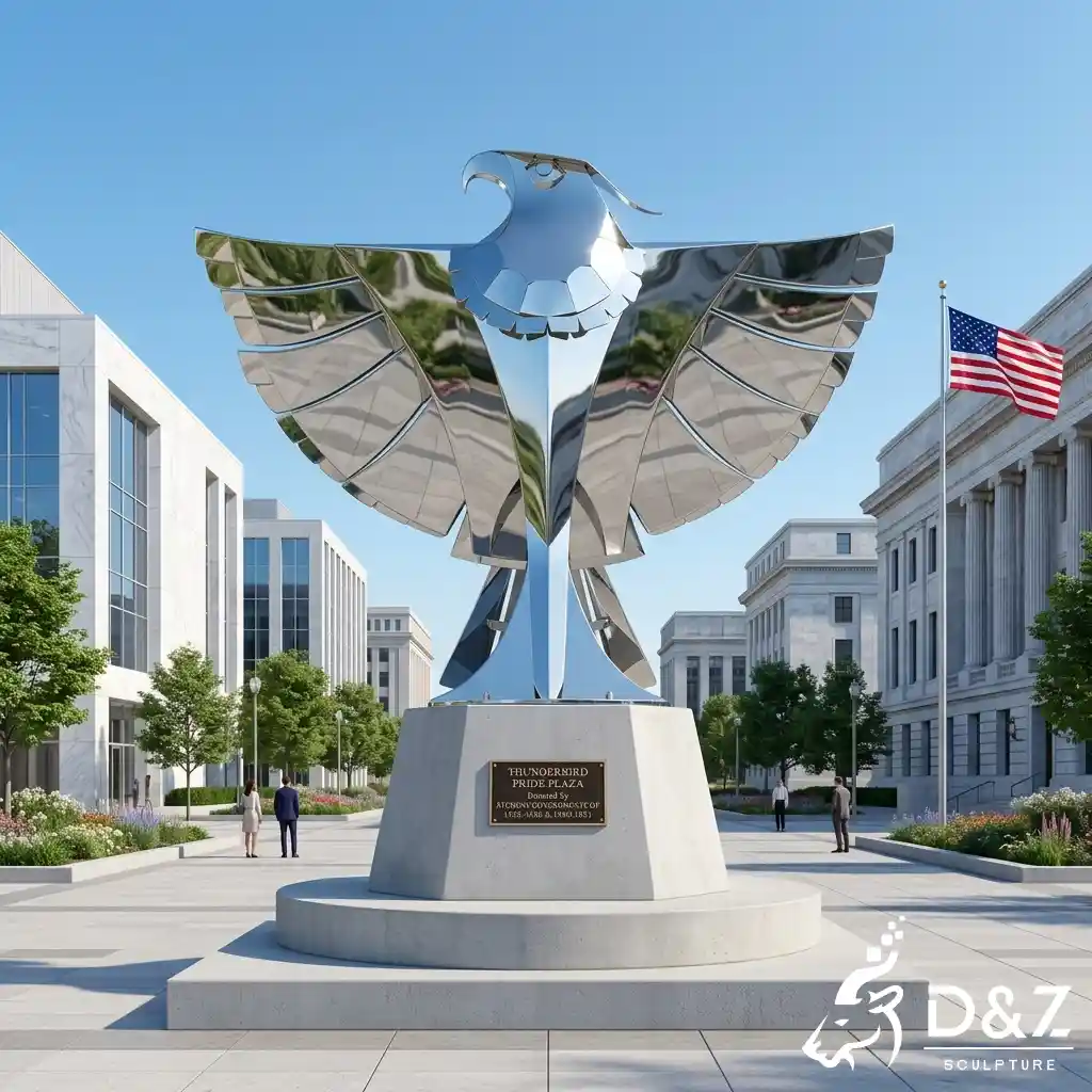 Abstract Eagle Sculpture Outdoor Metal Bronze Public Art DZN678-7 Abstract Eagle Sculpture Outdoor Metal Bronze Public Art DZN678-7