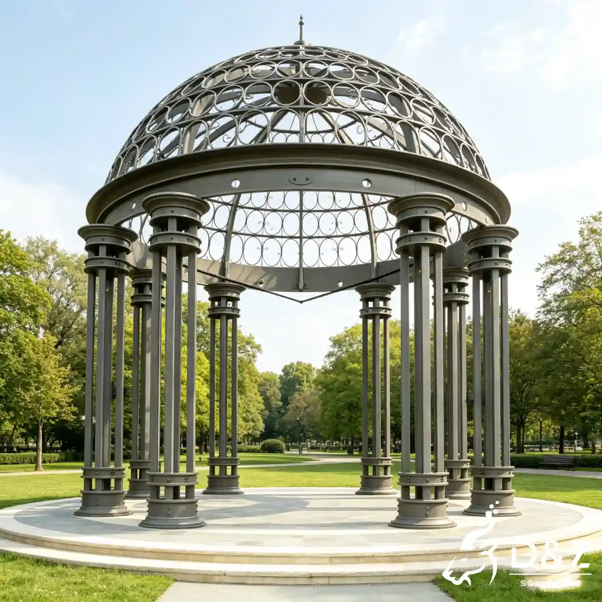 Guidance for 19 Large Metal Frame Gazebo of Different Types-2