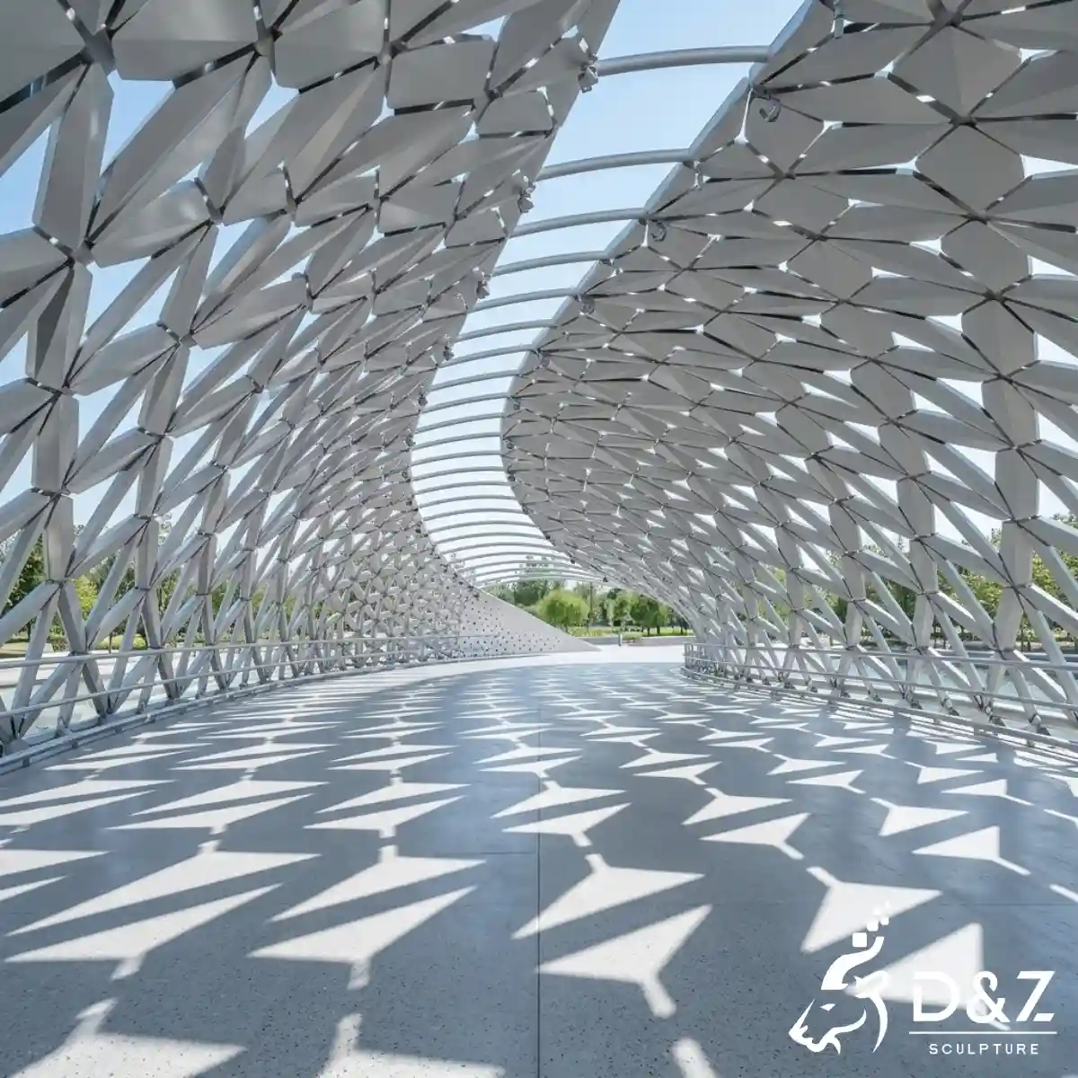 16 Iconic Outdoor Metal Modern Style Gazebo Designs of D&Z-8