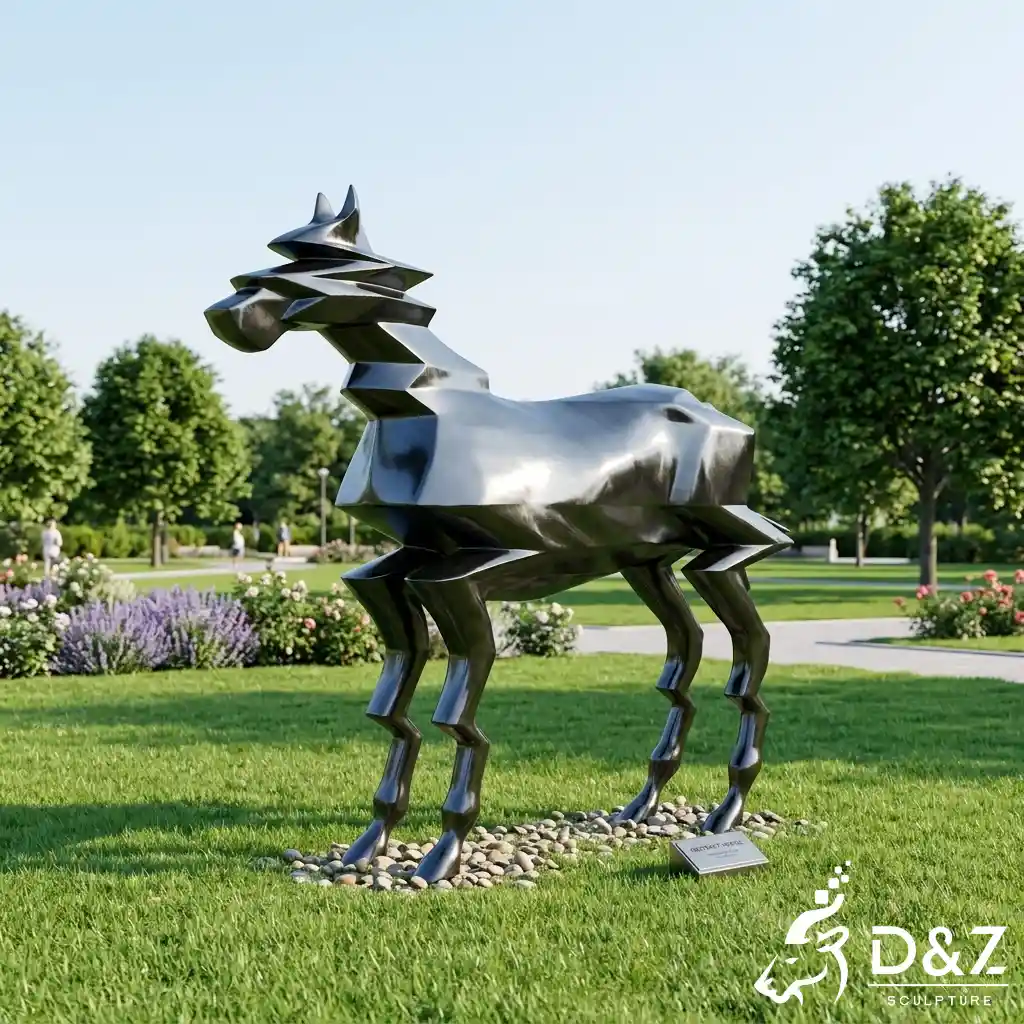 Abstract Horse Sculpture Large Outdoor Metal Decorative Art DZN673-1 Abstract Horse Sculpture Large Outdoor Metal Decorative Art DZN673-1
