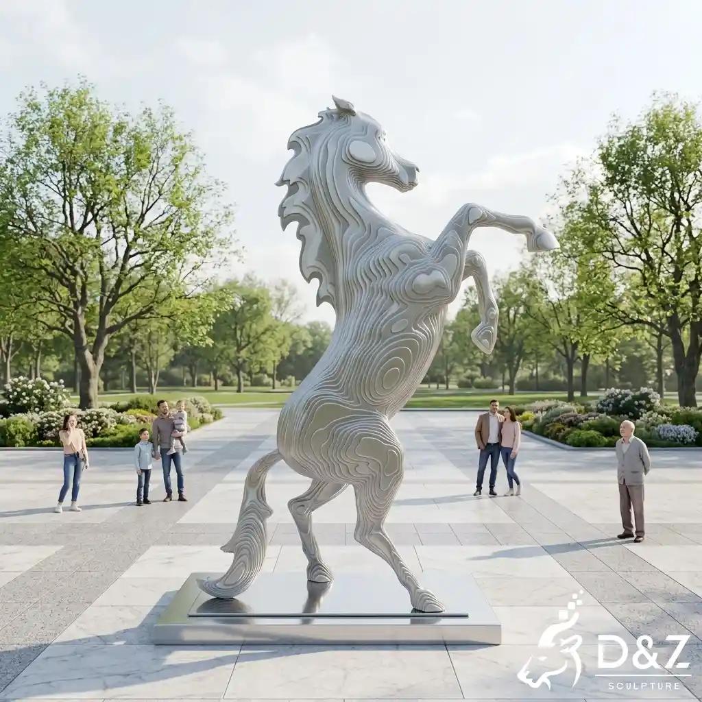 Abstract Horse Sculpture Large Outdoor Metal Decorative Art DZN673-3 Abstract Horse Sculpture Large Outdoor Metal Decorative Art DZN673-3