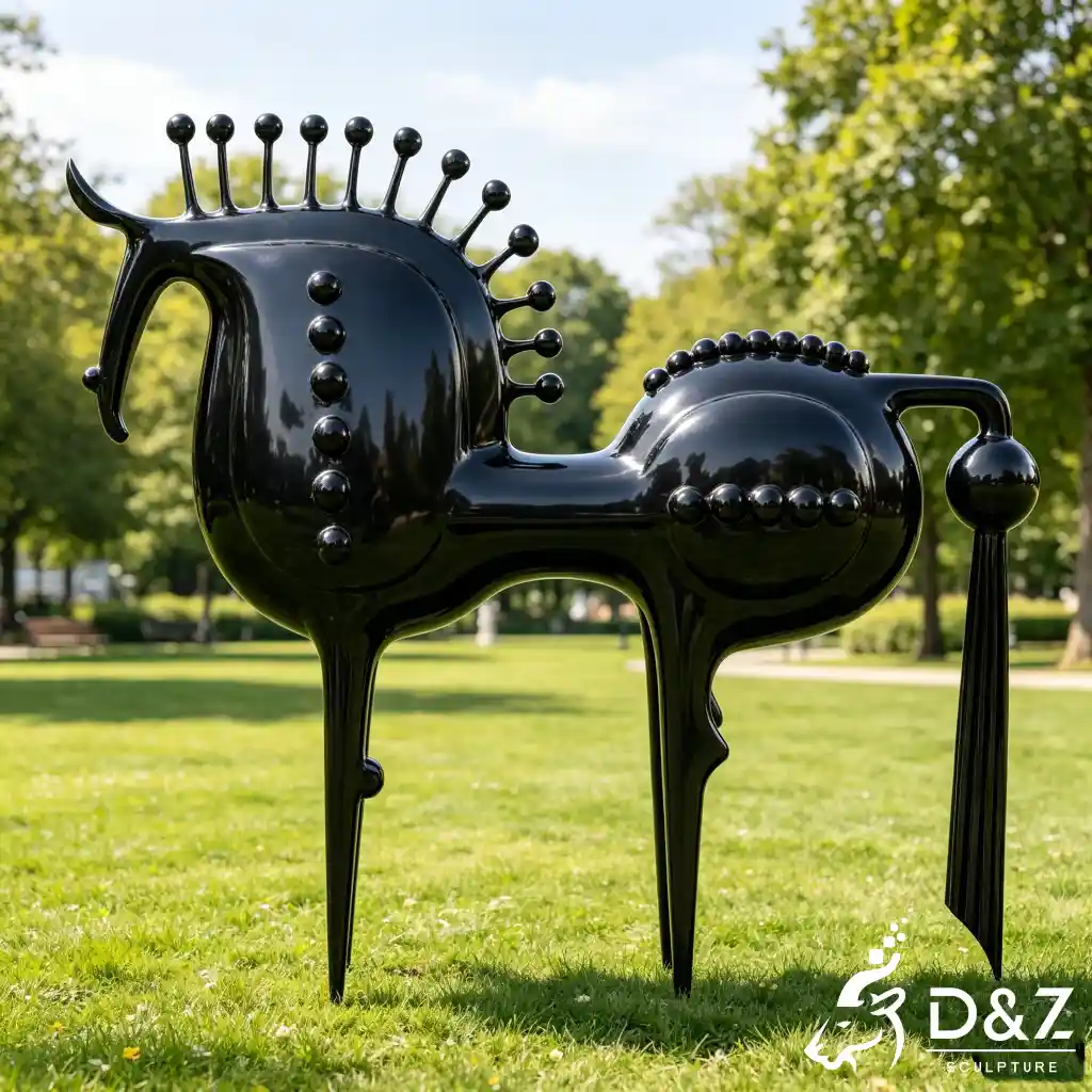 Abstract Horse Sculpture Large Outdoor Metal Decorative Art DZN673-6 Abstract Horse Sculpture Large Outdoor Metal Decorative Art DZN673-6