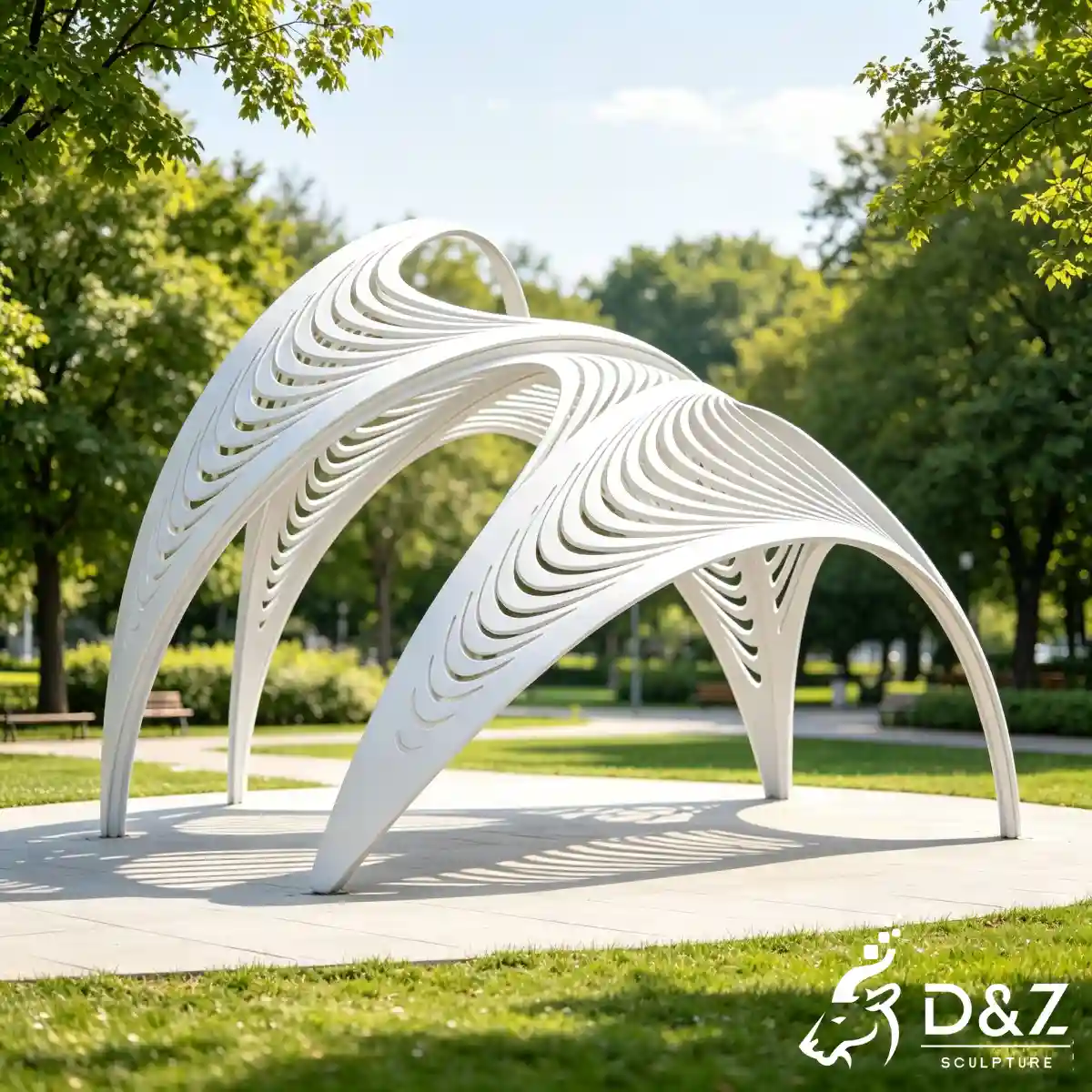16 Iconic Outdoor Metal Modern Style Gazebo Designs of D&Z-12