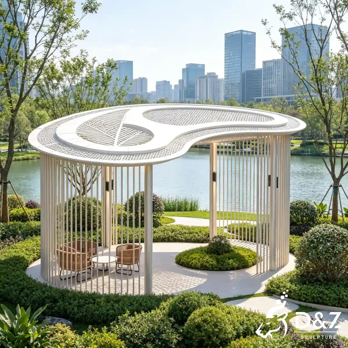Guidance for 19 Large Metal Frame Gazebo of Different Types-7