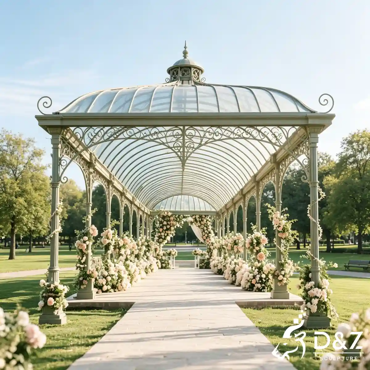 Guidance for 19 Large Metal Frame Gazebo of Different Types-11