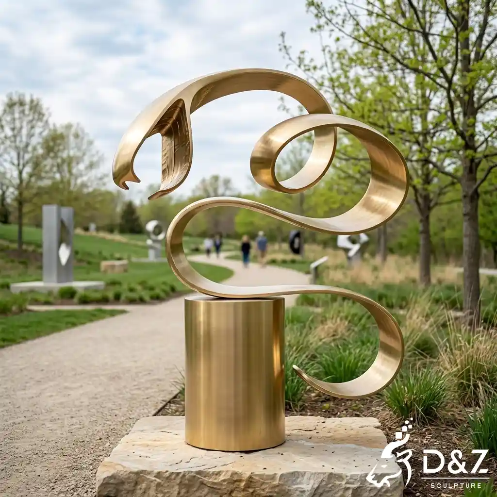 Modern Abstract Snake Sculpture Giant Metal Cobra Decor DZN674-3 Modern Abstract Snake Sculpture Giant Metal Cobra Decor DZN674-3