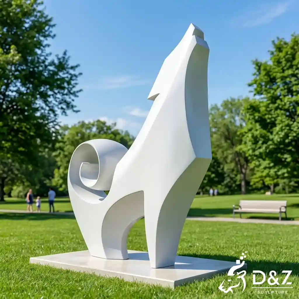 Large Outdoor Metal Abstract Wolf Sculpture for Garden DZN676-8 Large Outdoor Metal Abstract Wolf Sculpture for Garden DZN676-8