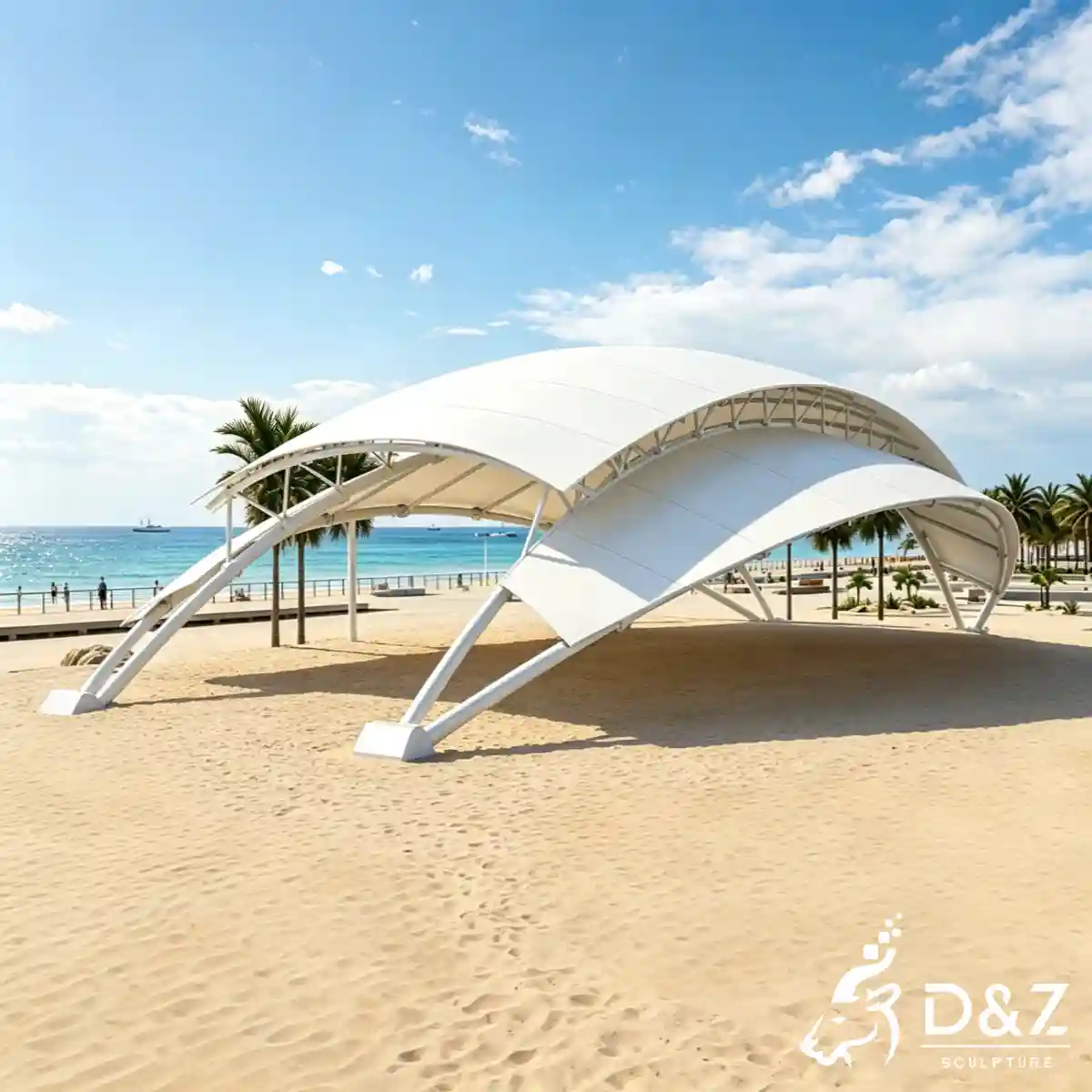 16 Iconic Outdoor Metal Modern Style Gazebo Designs of D&Z-16