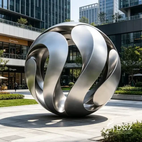 Large Outdoor Stainless Steel Sphere Sculpture City Landmark 1 Large Outdoor Stainless Steel Sphere Sculpture City Landmark 1