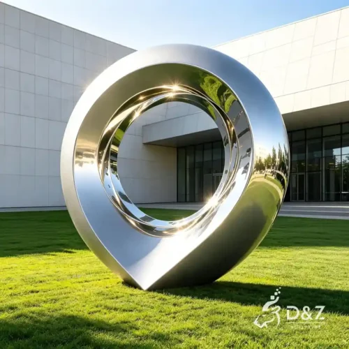 Large Water Drop Circle of Life Sculpture for Landscapes 1