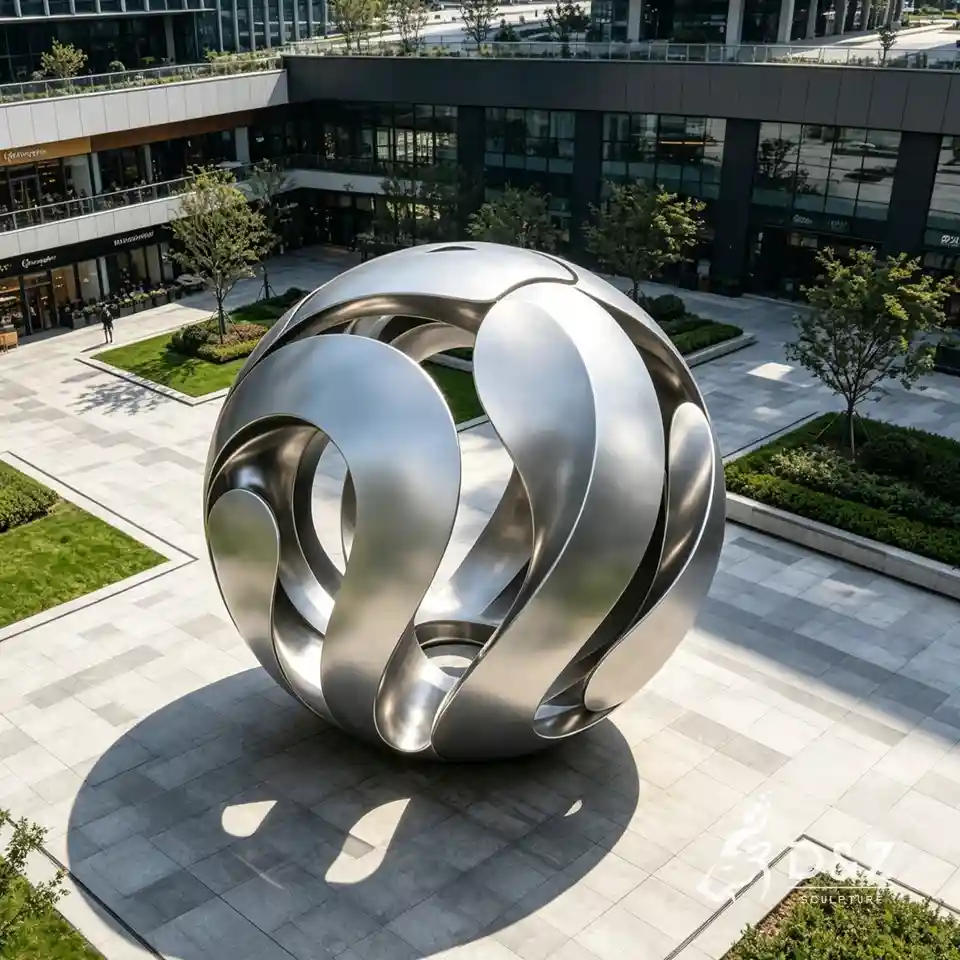 Large Outdoor Stainless Steel Sphere Sculpture City Landmark 6 Large Outdoor Stainless Steel Sphere Sculpture City Landmark 6