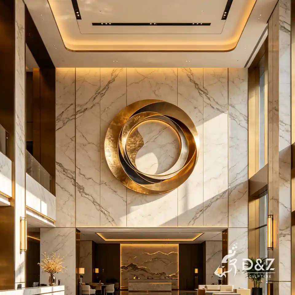 Large Metal Circle Wall Sculpture | Modern Circular Wall Art 6 Large Metal Circle Wall Sculpture | Modern Circular Wall Art 6