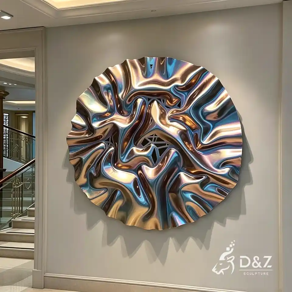 Large Metal Circle Wall Sculpture | Modern Circular Wall Art 7 Large Metal Circle Wall Sculpture | Modern Circular Wall Art 7