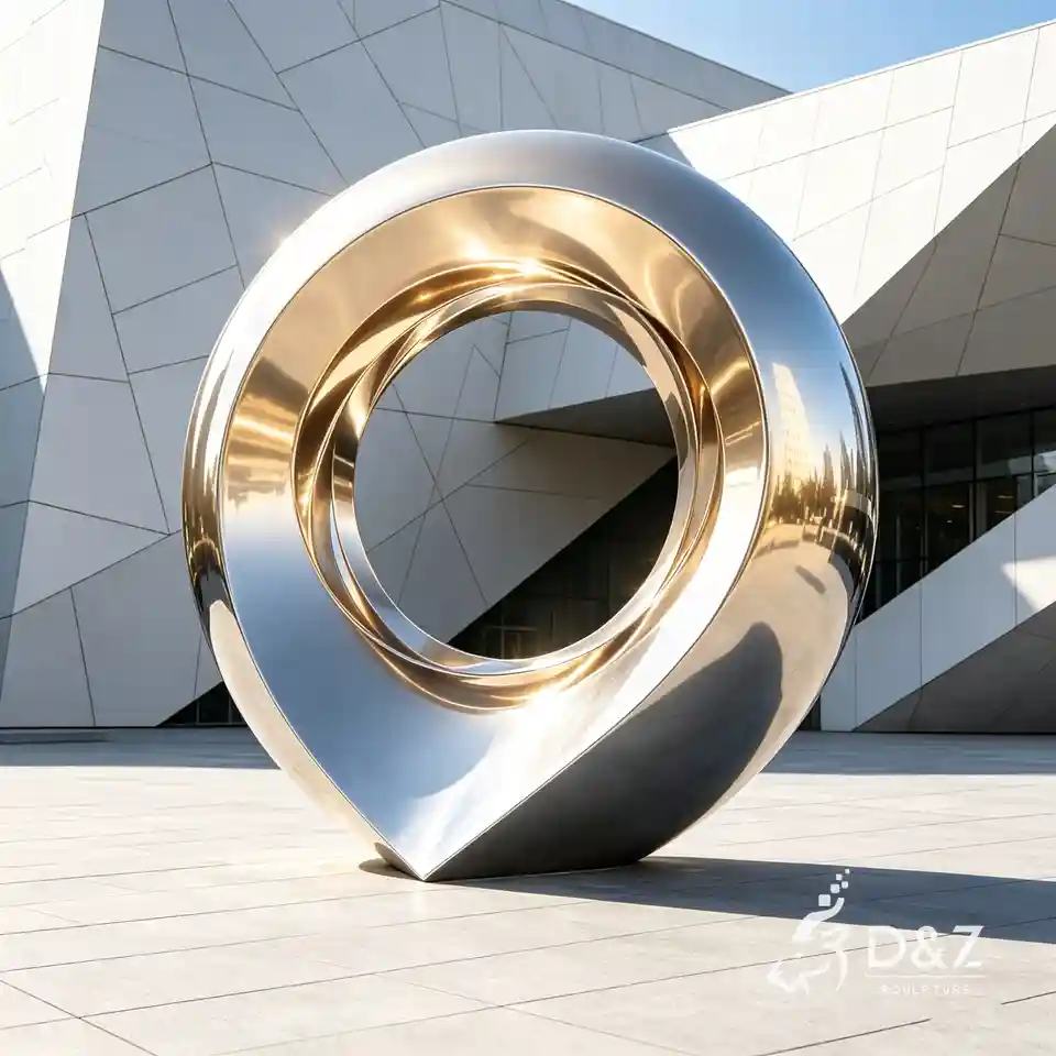 Large Water Drop Circle of Life Sculpture for Landscapes 7