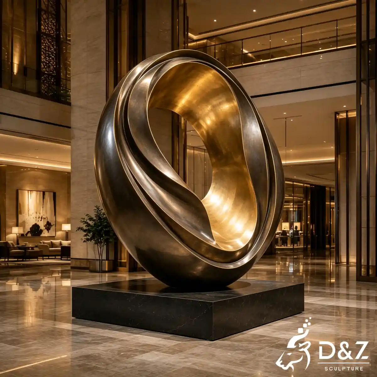 28 Custom Large Bronze Abstract Sculpture for Public Art-2