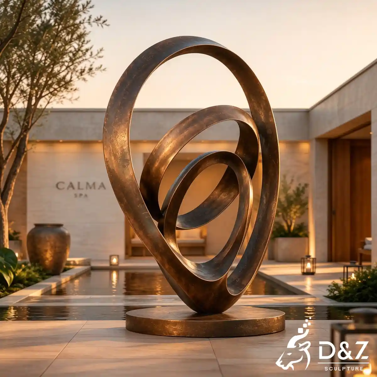 28 Custom Large Bronze Abstract Sculpture for Public Art-3