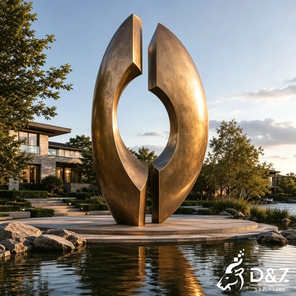 28 Custom Large Bronze Abstract Sculpture for Public Art-4