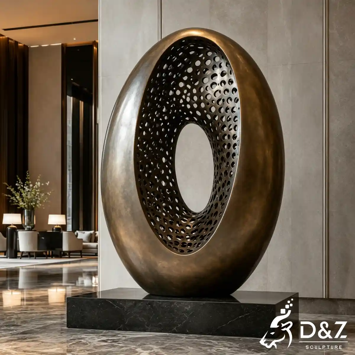 28 Custom Large Bronze Abstract Sculpture for Public Art-5