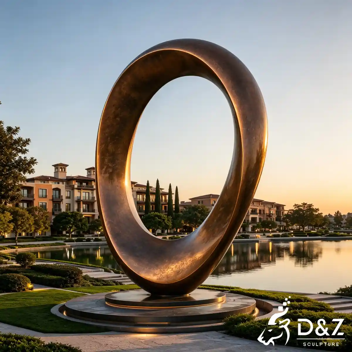 28 Custom Large Bronze Abstract Sculpture for Public Art-6