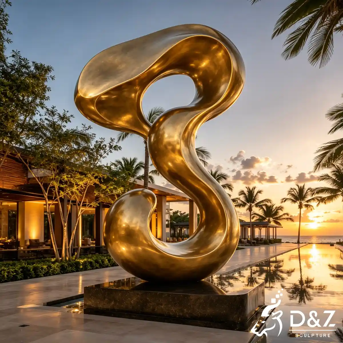 28 Custom Large Bronze Abstract Sculpture for Public Art-7