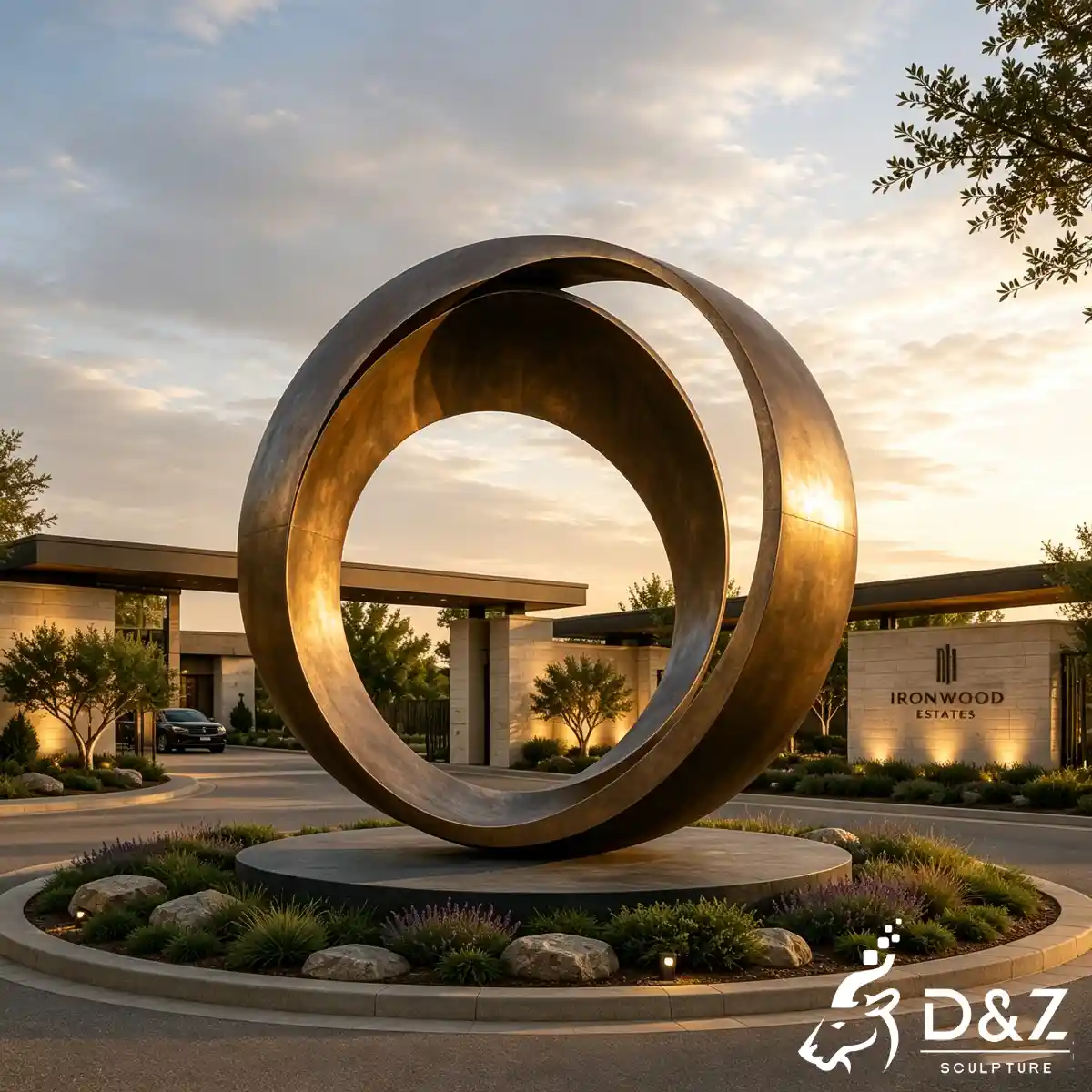 28 Custom Large Bronze Abstract Sculpture for Public Art-8