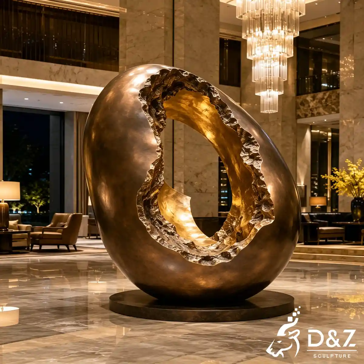 28 Custom Large Bronze Abstract Sculpture for Public Art-10