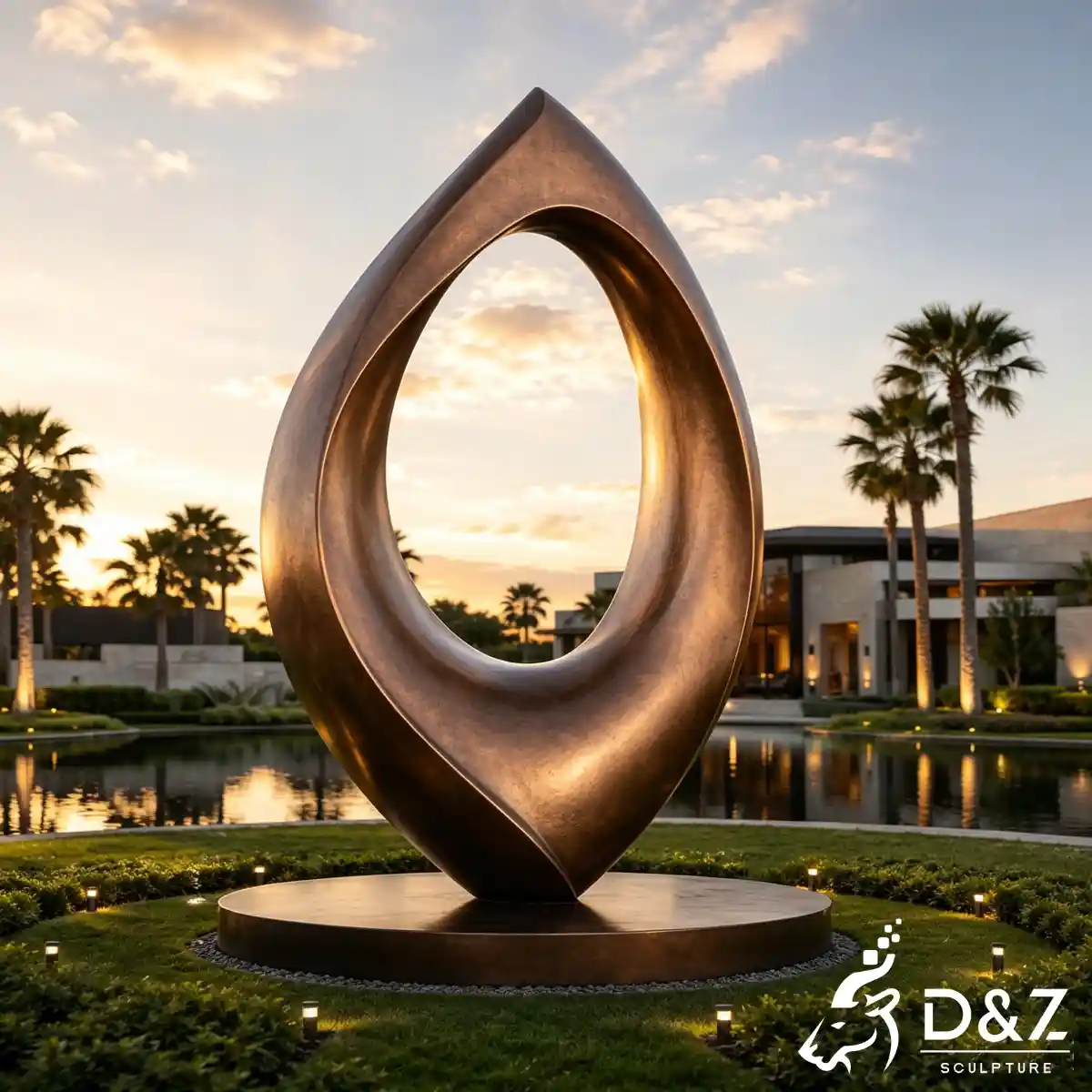 28 Custom Large Bronze Abstract Sculpture for Public Art-11
