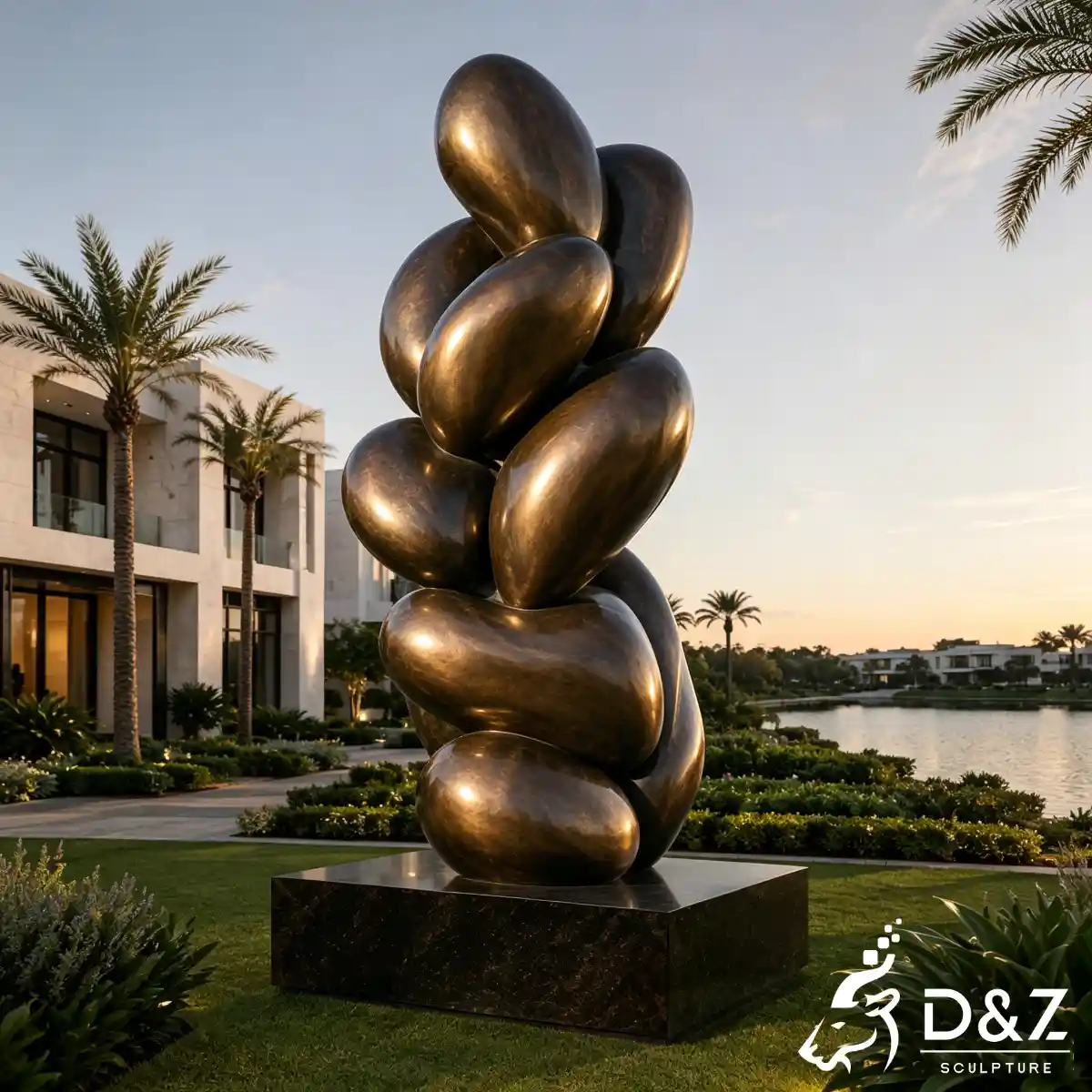 28 Custom Large Bronze Abstract Sculpture for Public Art-15