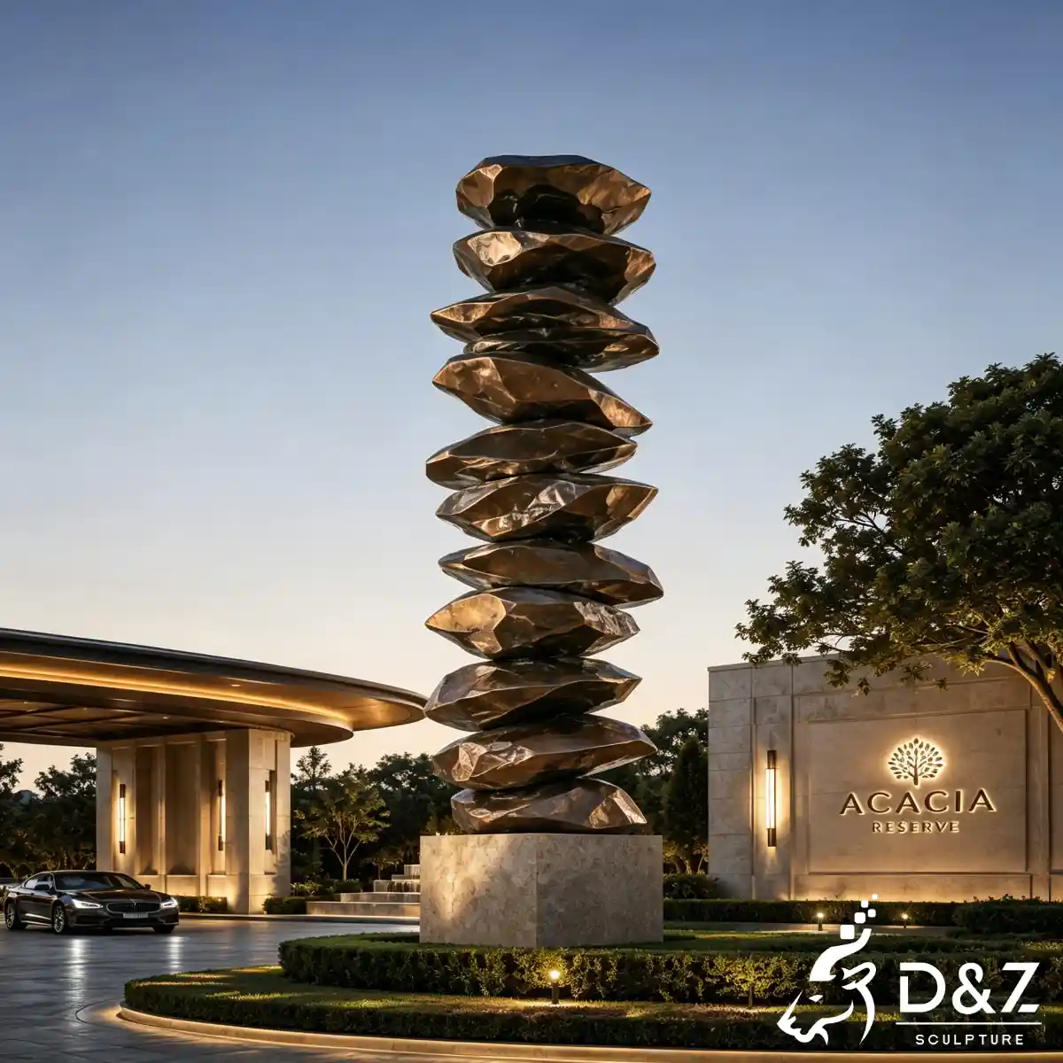 28 Custom Large Bronze Abstract Sculpture for Public Art-17
