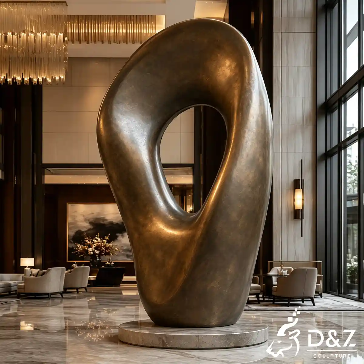 28 Custom Large Bronze Abstract Sculpture for Public Art-21
