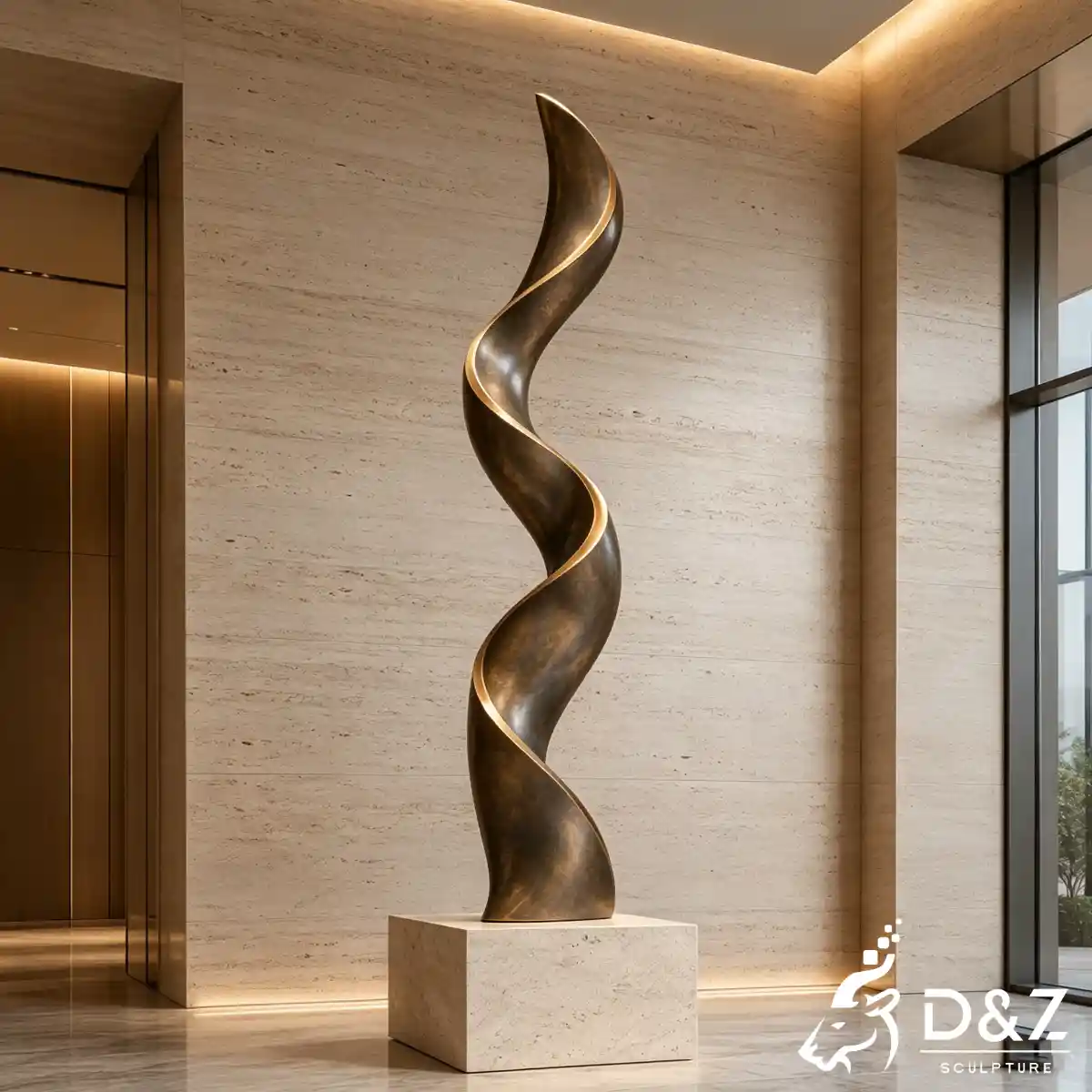 28 Custom Large Bronze Abstract Sculpture for Public Art-22