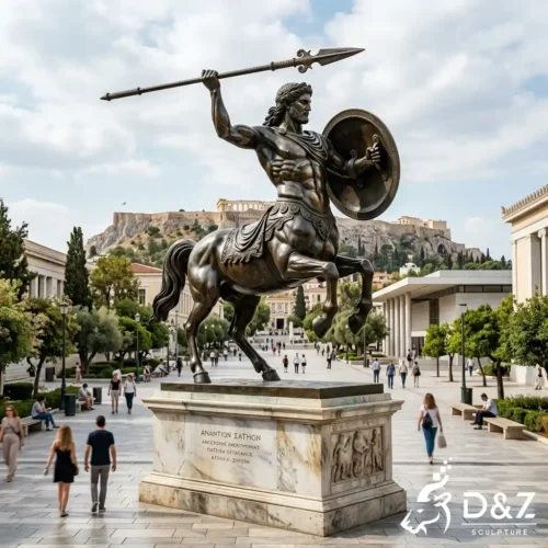 Mythology Bronze Greek Centaur Statue for Public Spaces DZN682-2