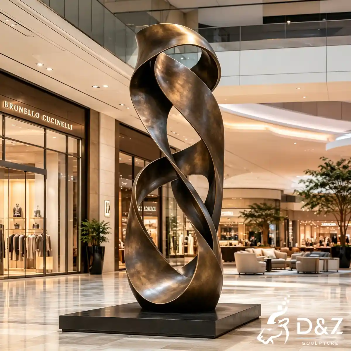 28 Custom Large Bronze Abstract Sculpture for Public Art-24