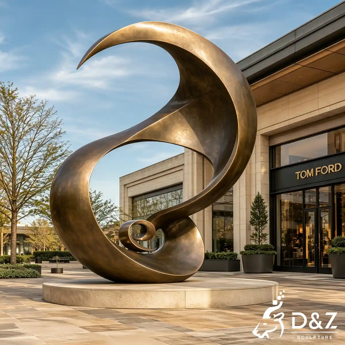 28 Custom Large Bronze Abstract Sculpture for Public Art-26