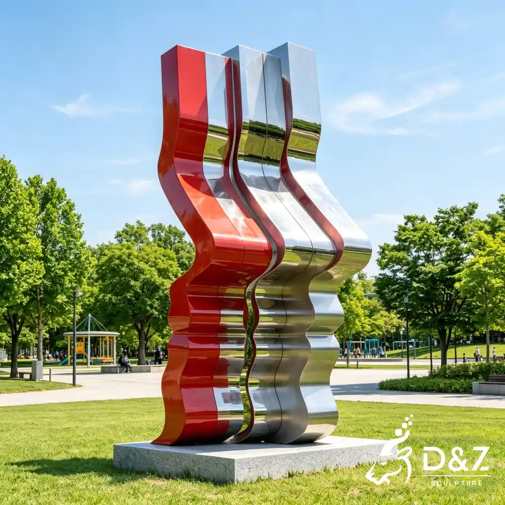 Modern Abstract Human Form Sculpture Optical Illusion Art DZN701-2 Modern Abstract Human Form Sculpture Optical Illusion Art DZN701-2