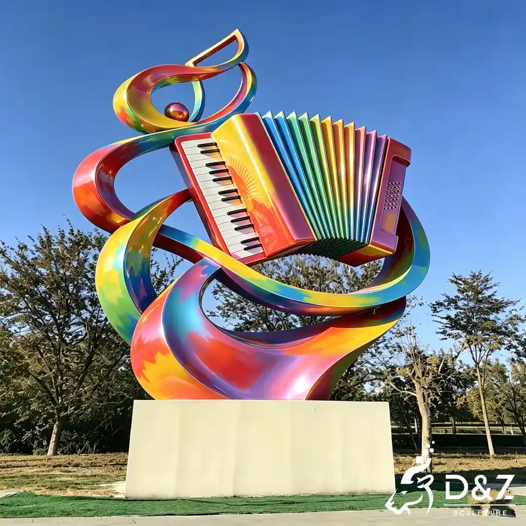 Large Outdoor Abstract Music Sculpture Musical Art Decor DZN695-4 Large Outdoor Abstract Music Sculpture Musical Art Decor DZN695-4