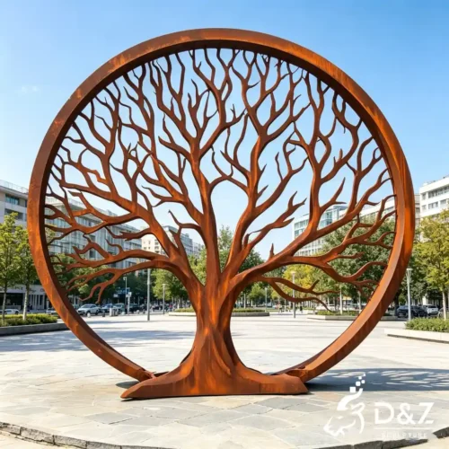 Large Outdoor Abstract Tree Sculpture for Parks & Plazas DZN693-4 Large Outdoor Abstract Tree Sculpture for Parks & Plazas DZN693-4