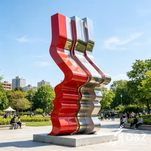 Modern Abstract Human Form Sculpture Optical Illusion Art DZN701-1