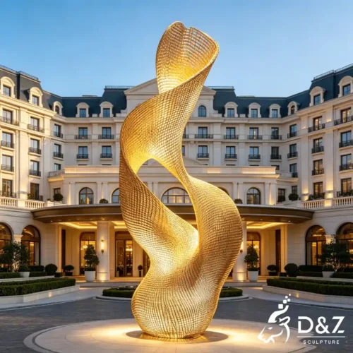 Cool Abstract Wire Sculpture Hotel Outdoor LED Water Feature DZN697-1 Cool Abstract Wire Sculpture Hotel Outdoor LED Water Feature DZN697-1