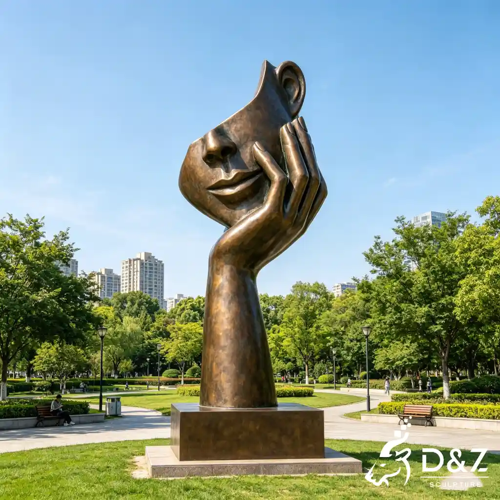 Bronze Abstract Thinker Sculpture Large Outdoor Public Art DZN699-2 Bronze Abstract Thinker Sculpture Large Outdoor Public Art DZN699-2