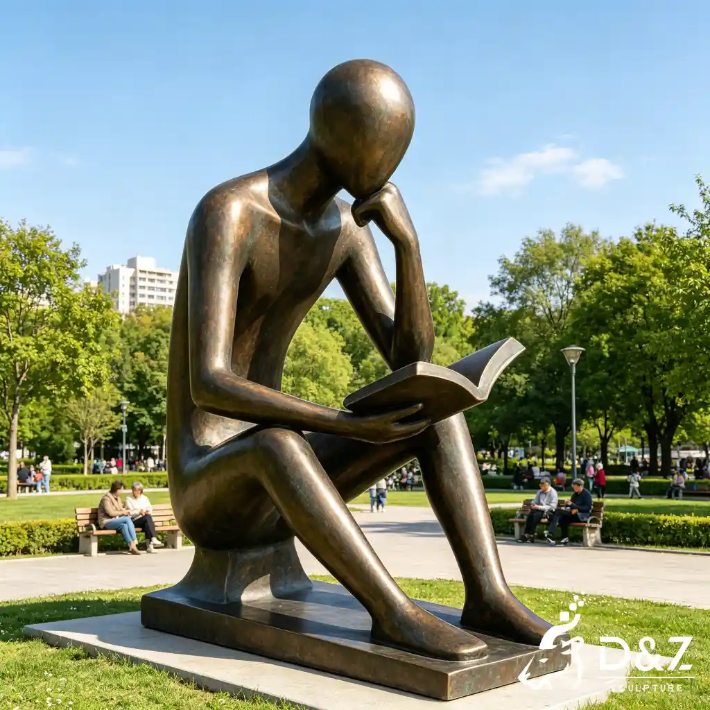 Bronze Abstract Thinker Sculpture Large Outdoor Public Art DZN699-3 Bronze Abstract Thinker Sculpture Large Outdoor Public Art DZN699-3