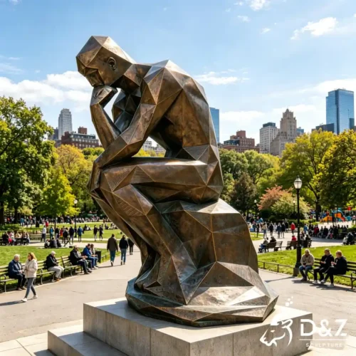 Bronze Abstract Thinker Sculpture Large Outdoor Public Art DZN699-4 Bronze Abstract Thinker Sculpture Large Outdoor Public Art DZN699-4