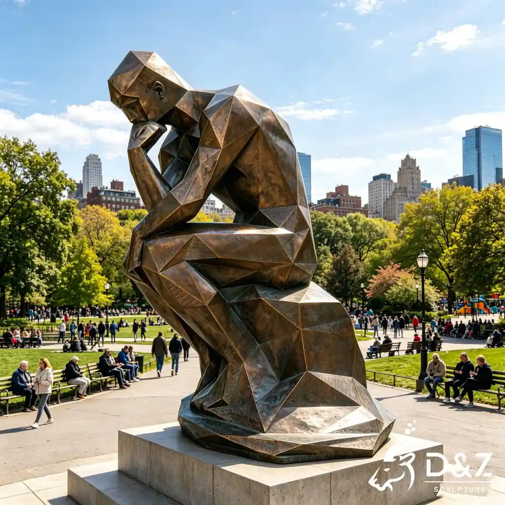 Bronze Abstract Thinker Sculpture Large Outdoor Public Art DZN699-4 Bronze Abstract Thinker Sculpture Large Outdoor Public Art DZN699-4