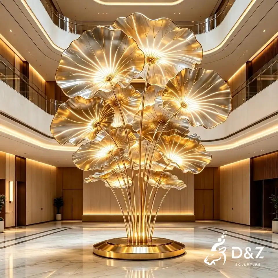 Artistic Lotus Leaf Floor Lamp 1 Artistic Lotus Leaf Floor Lamp 1