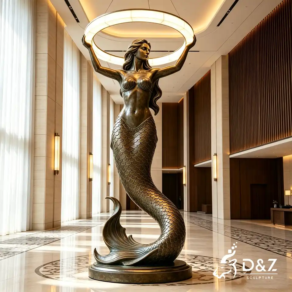 Bronze Mermaid Floor Lamp 1 Bronze Mermaid Floor Lamp 1
