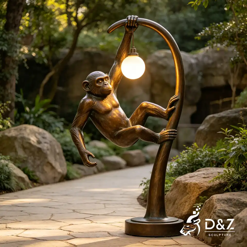 Bronze Monkey Floor Lamp Bronze Monkey Floor Lamp