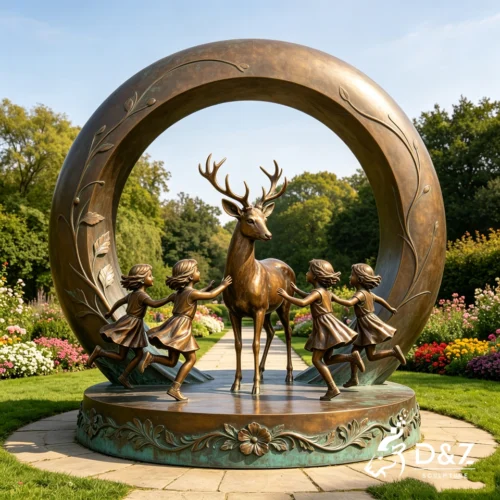 Custom Bronze Children Garden Statues 1 Custom Bronze Children Garden Statues 1
