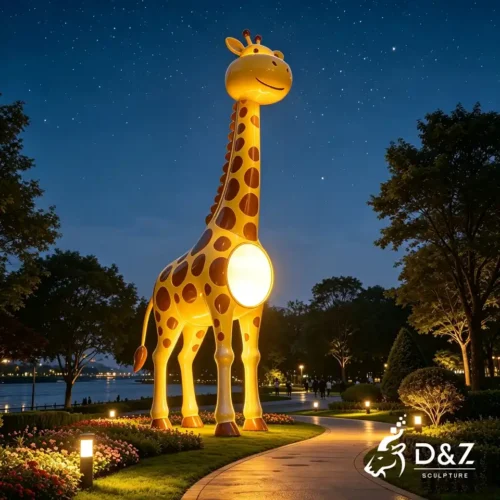 Giraffe Sculpture Floor Lamp | Custom Large Outdoor Animal Light Sculpture 1 Giraffe Sculpture Floor Lamp | Custom Large Outdoor Animal Light Sculpture 1