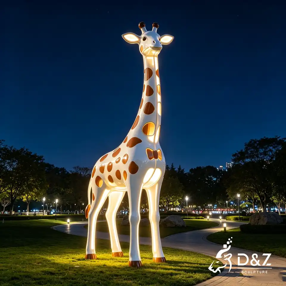 Giraffe Sculpture Floor Lamp | Custom Large Outdoor Animal Light Sculpture 5 Giraffe Sculpture Floor Lamp | Custom Large Outdoor Animal Light Sculpture 5
